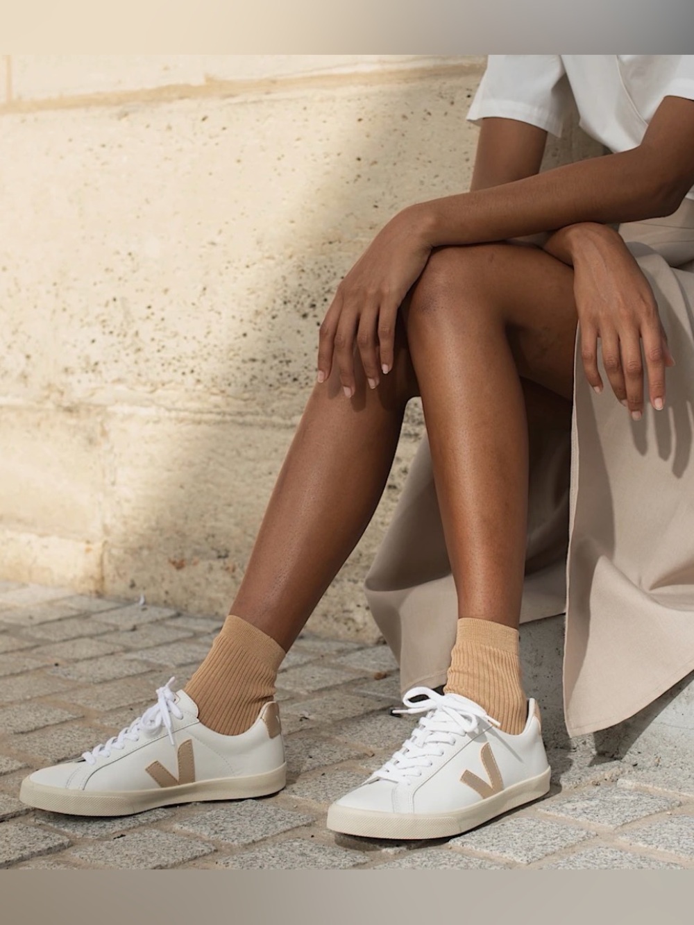Veja Esplar Leather White Platine Sneakers